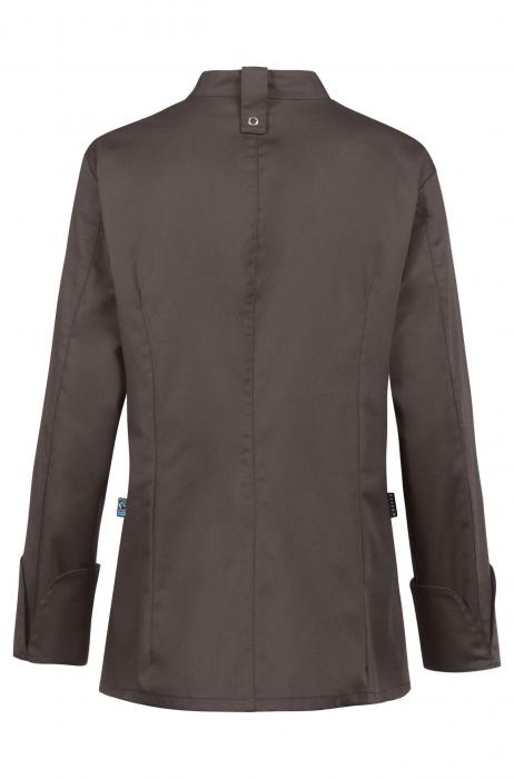 Damen Kochjacke taupe langarm Greiff Stretch