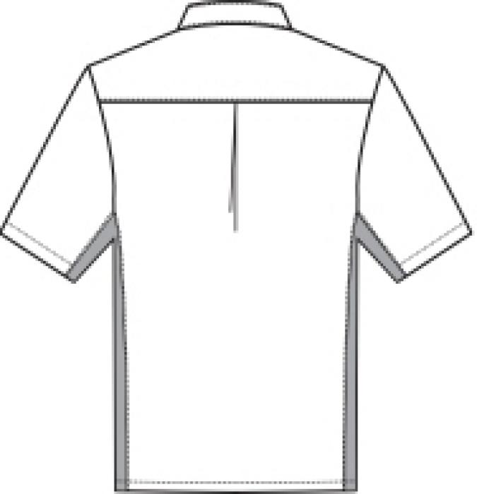 Kochjacke Kochshirt weiß kurzarm Jerseyeinsatz Greiff