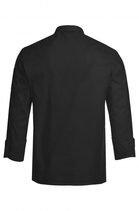 Greiff Kochjacke taupe Druckknöpfe langarm (abbildung hier jedoch in schwarz)