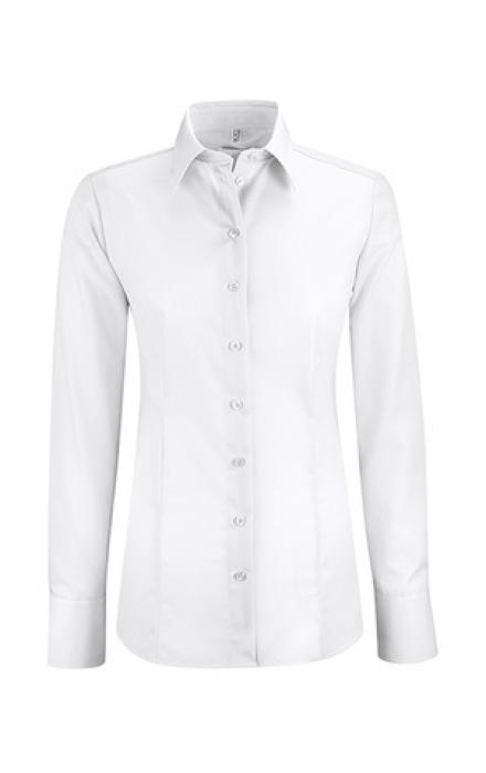 Damen Bluse weiß Greiff Leasing langarm Regular Fit