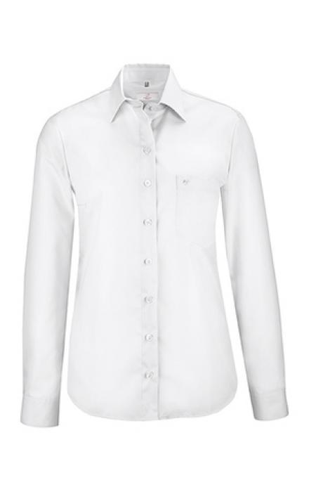 Damen Bluse weiß Greiff Leasing langarm Comfort Fit