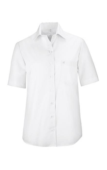 Damen Bluse weiß Greiff Leasing kurzarm Comfort Fit