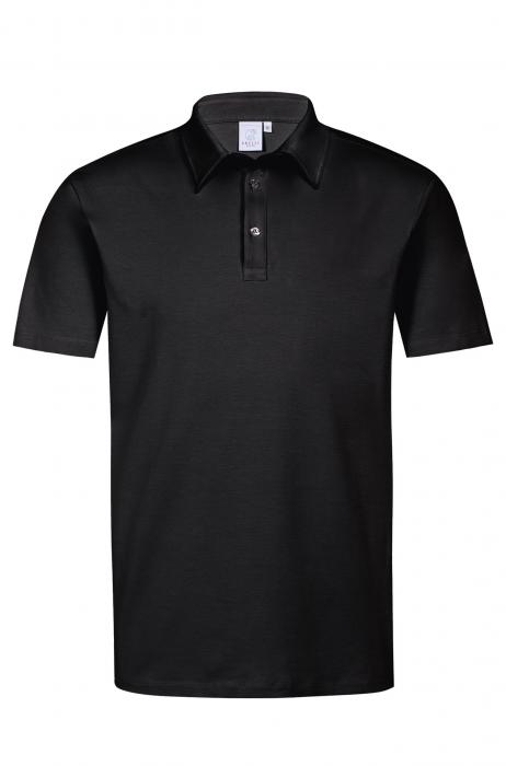 Greiff Poloshirt Herren schwarz kurzarm