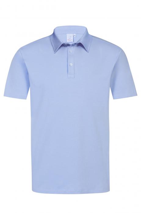 Greiff Poloshirt Herren hellblau kurzarm