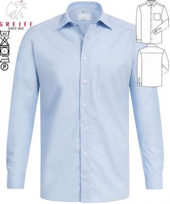 Greiff Hemd hellblau langarm Basic Regular Fit