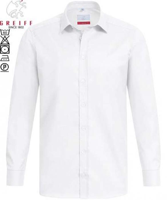 ^Herren Hemd weiss langarm Greiff MODERN