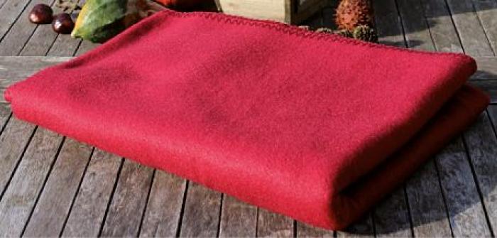 Fleecedecke rot