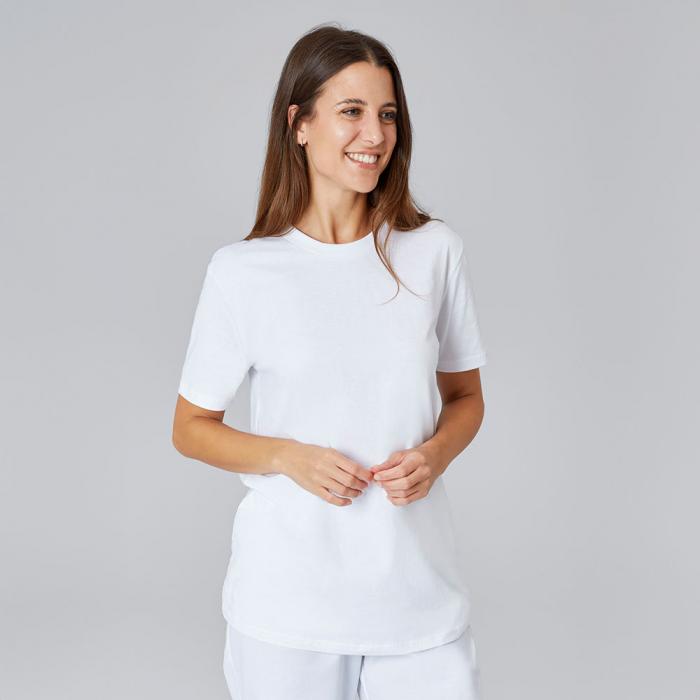 T-Shirt, unisex, weiß, einzeln