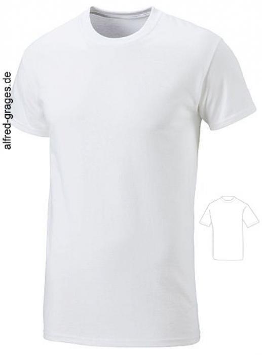 T-Shirt, unisex, weiß, einzeln