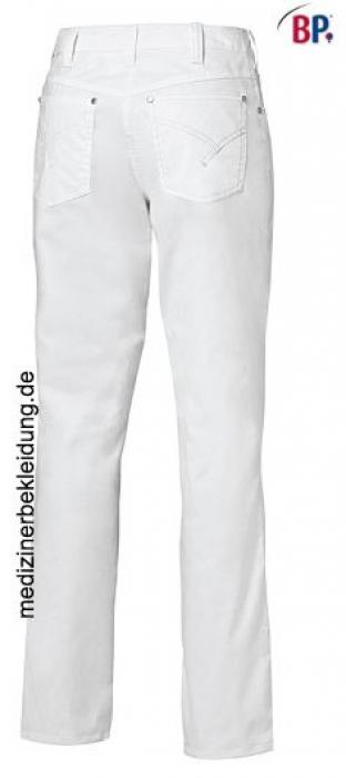 Berufsbekleidung weiße Jeans Damen Five-Pocket Stretch