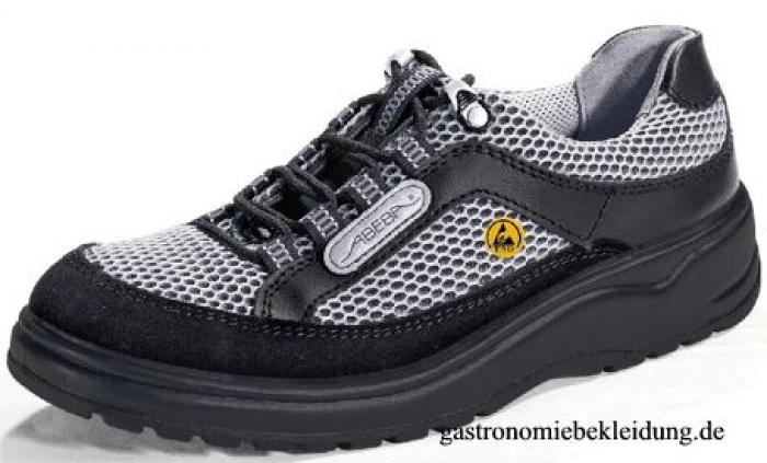 Abeba ESD-Sicherheitsschuh schwarz/grau Textileinsätze
