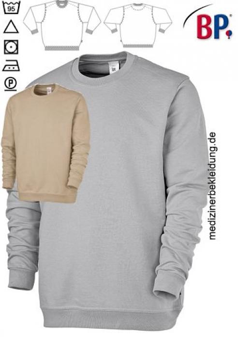 Sweatshirt unisex, 1/1 Arm, silbergrau, langarm