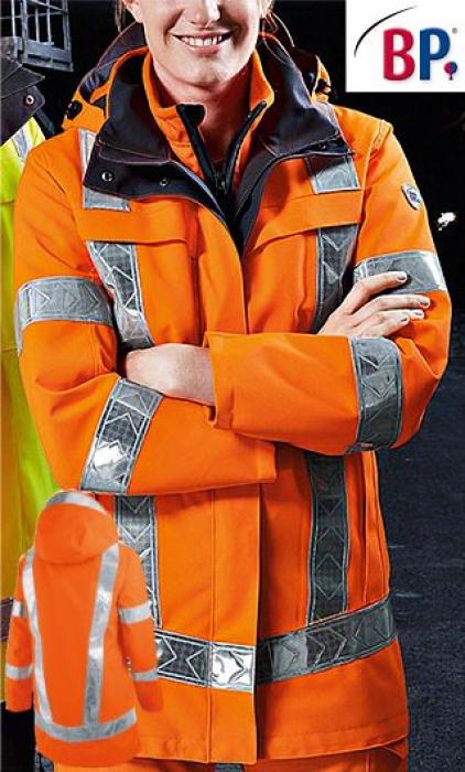 Warnschutzjacke Damen orange Wetterschutzjacke