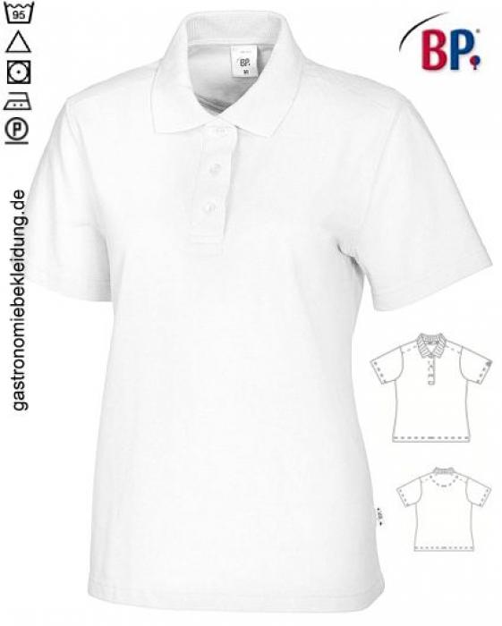 Damen-Poloshirt, 1/2 Arm, weiß
