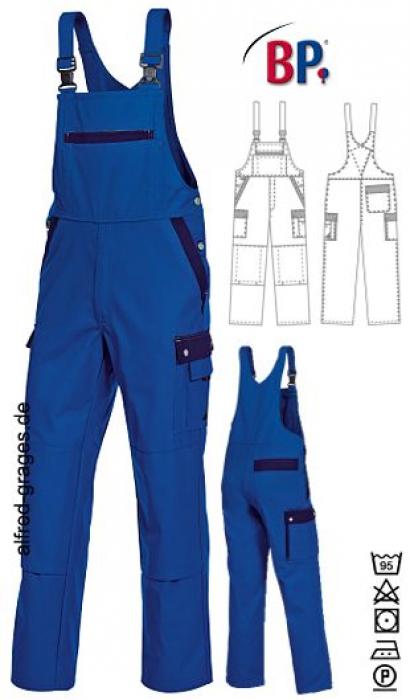 Latzhose königsblau/dunkelblau
