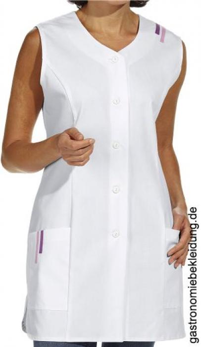 Leiber Longkasack ohne Arm 2 Taschen weiß