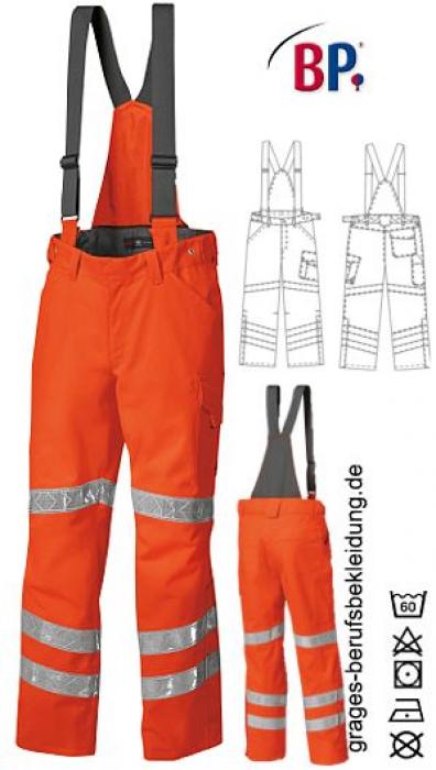 Wetterschutzhose Warnschutzhose orange