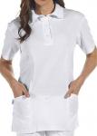 Leiber Polo Kasack Schlupfkasack weiß Damen