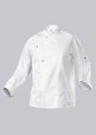 BP® Leichte Kochjacke weiß langarm Druckknöpfe