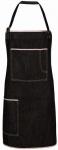 Latzschürze schwarz 70 x 60 cm