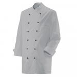 Kochjacke, langarm, silbergrau, Ärmeltasche, günstig