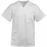 Schlupfkasack unisex Kasack Brusttasche weiß