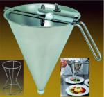 Likör-Fondant- Soßengießtrichter, INOX
