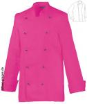Damenkochjacke hot pink, 1/1 Arm