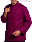 Kochjacke bordeaux, 1/1 Arm, Ärmeltasche, Leiber, günstig