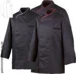 Kochjacke langarm schwarz