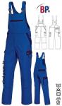 Latzhose königsblau/dunkelblau