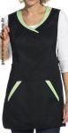 Leiber Überwurfschürze, schwarz/hellgrün