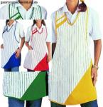 Leiber Schutzschürze gestreift Latzschürze